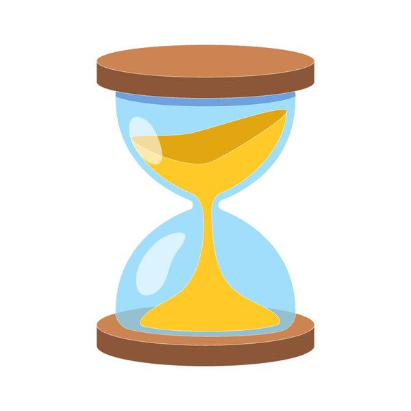 Hourglass draining sand Image of an hourglass draining sand into the bottom half